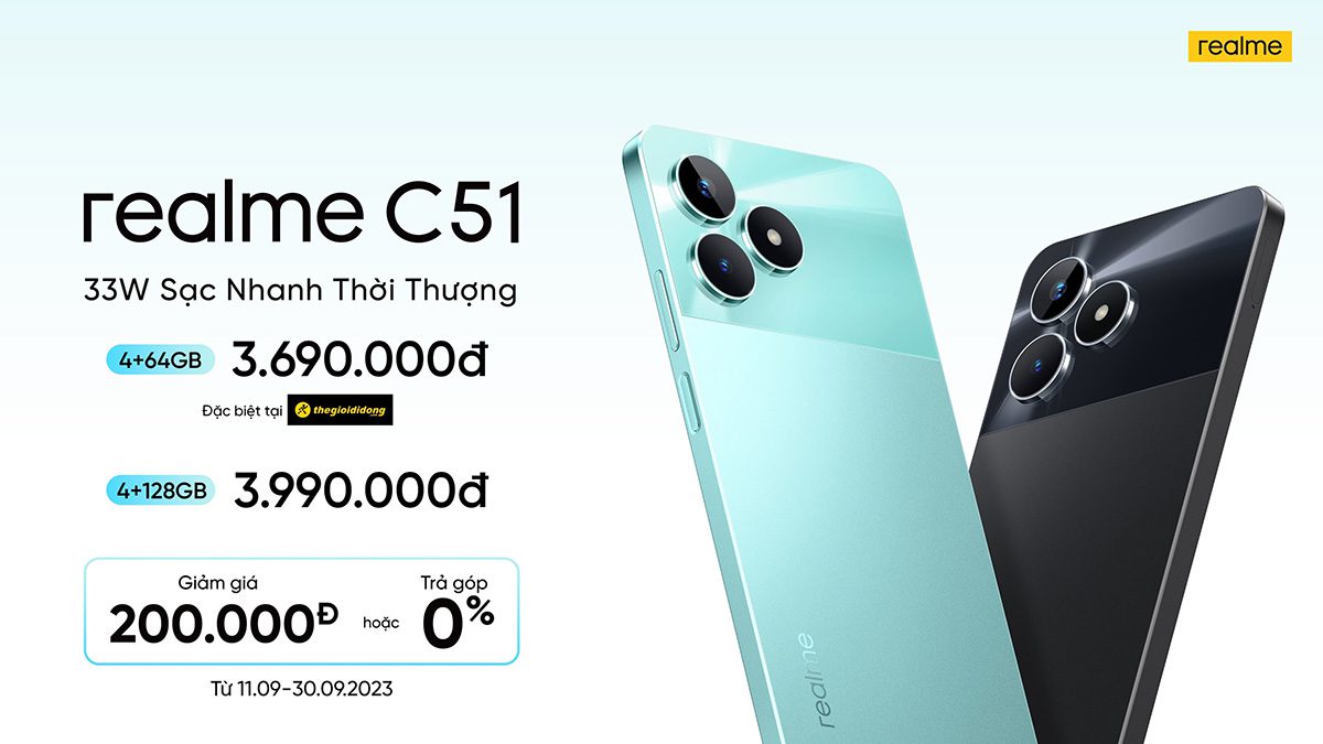 mở bán realme C51