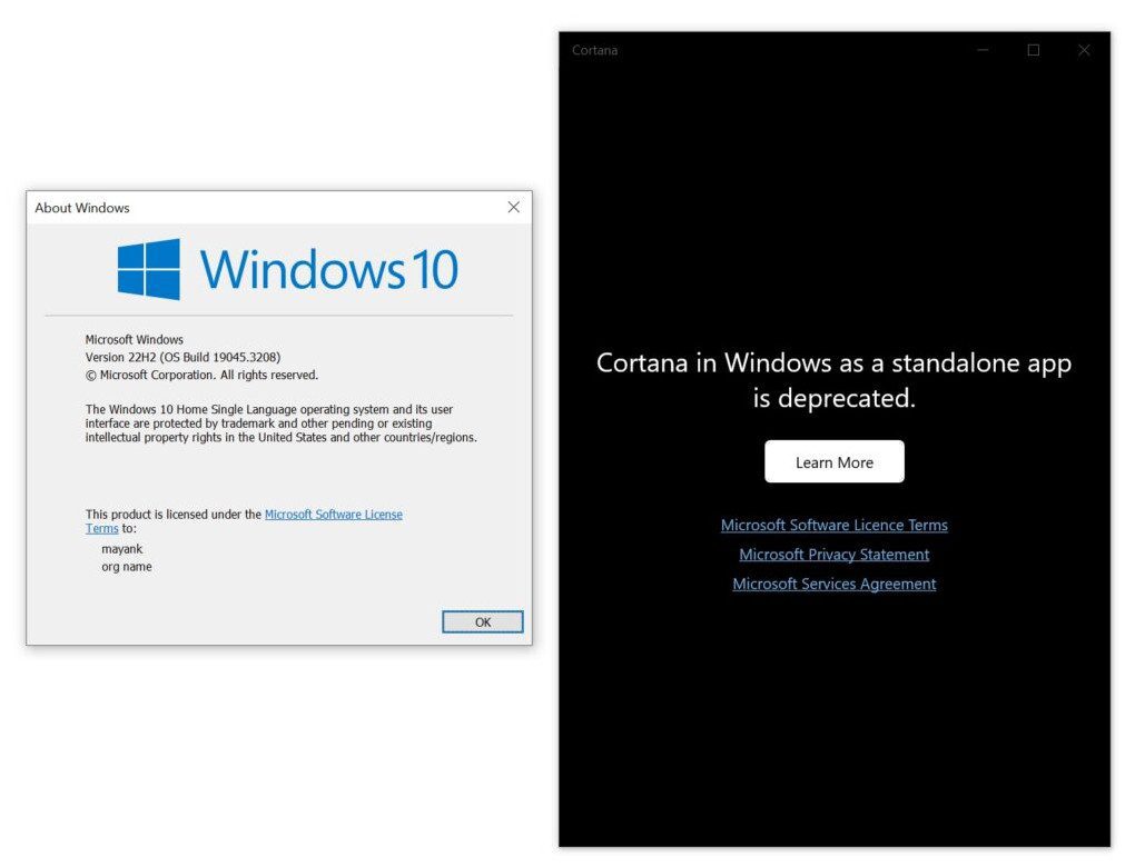 xoá Cortana Windows 10