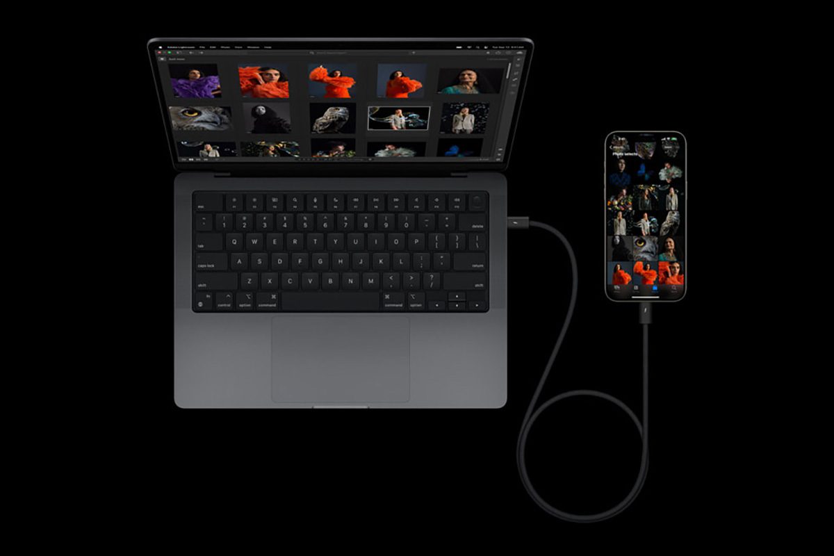 macbook Pro with new iPhone