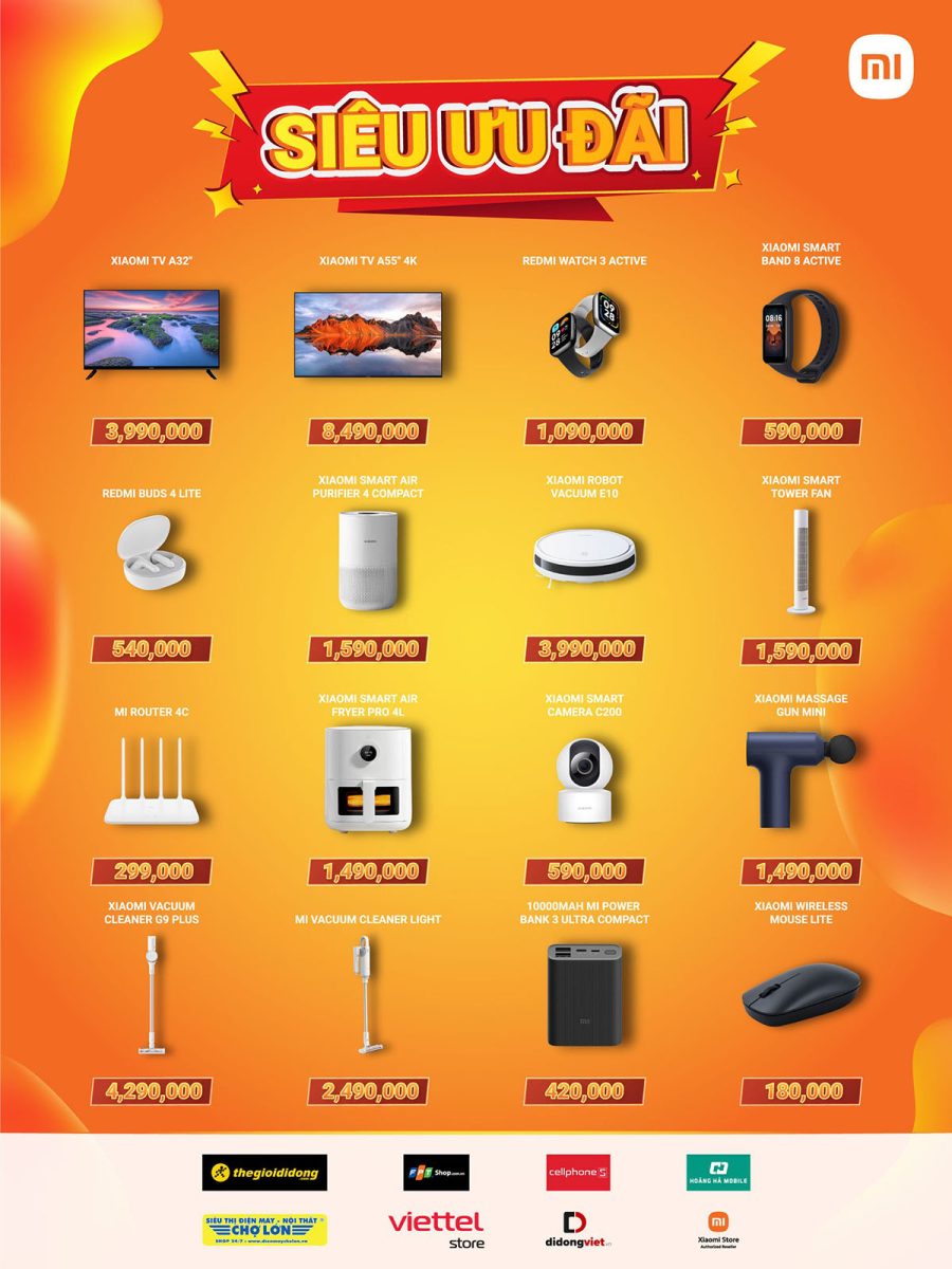 ưu đãi xiaomi