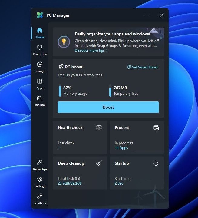 Microsoft PC Manager 3.14