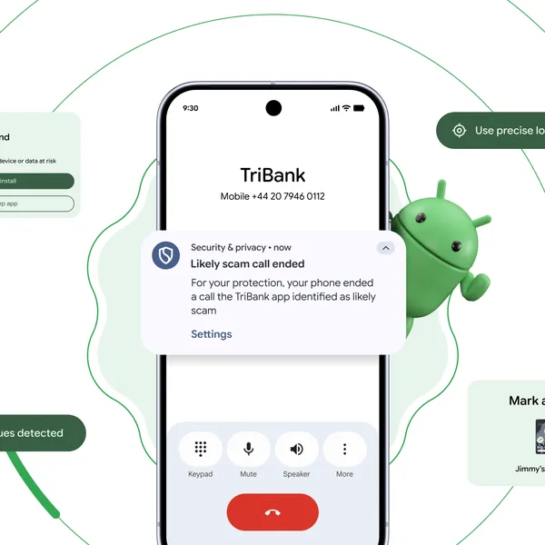 Minh hoạ chính thức về bảo mật Android từ Google. Ảnh: Google