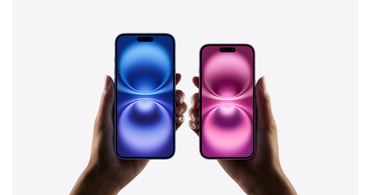 Ảnh iPhone 16 từ website chính thức của Apple. Ảnh: Apple