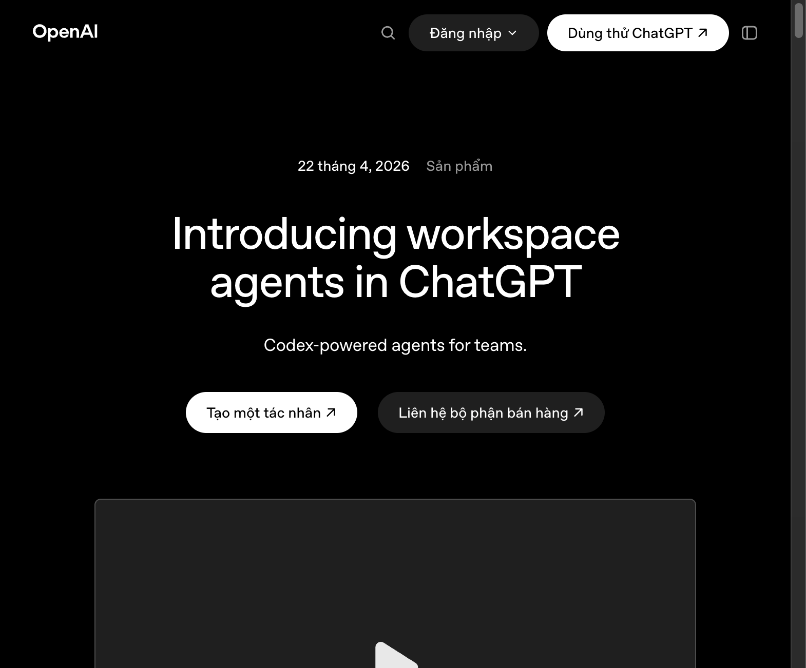 OpenAI - Workspace agents in ChatGPT