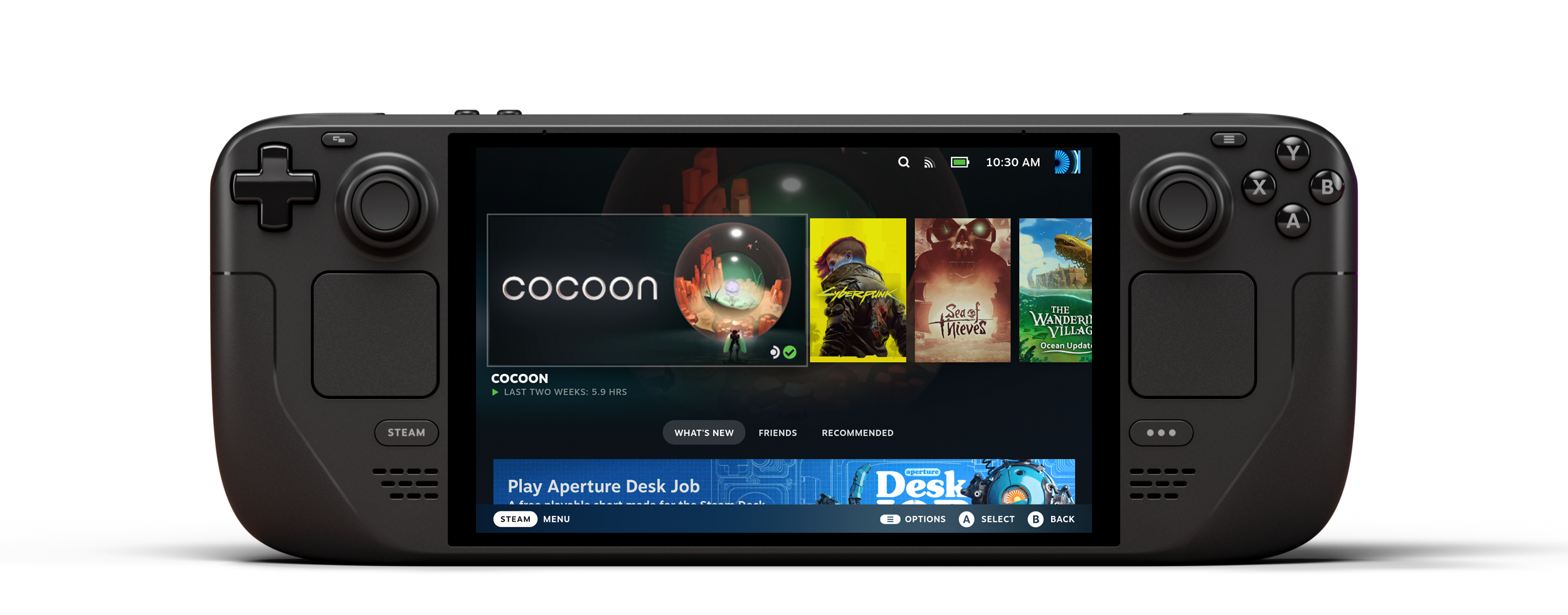 Steam Deck là handheld PC chơi thư viện Steam