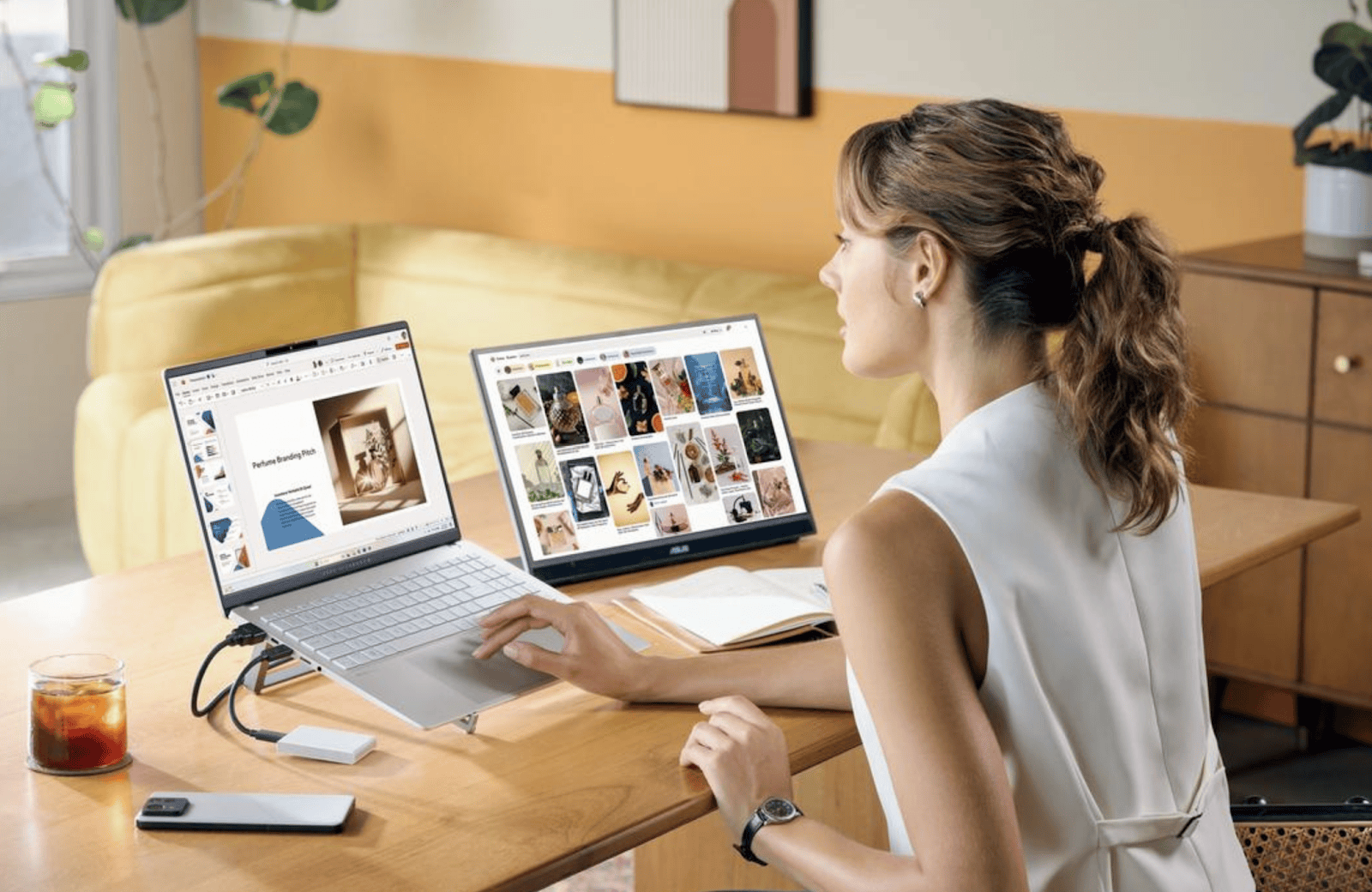 A person using a computer
Description automatically generated