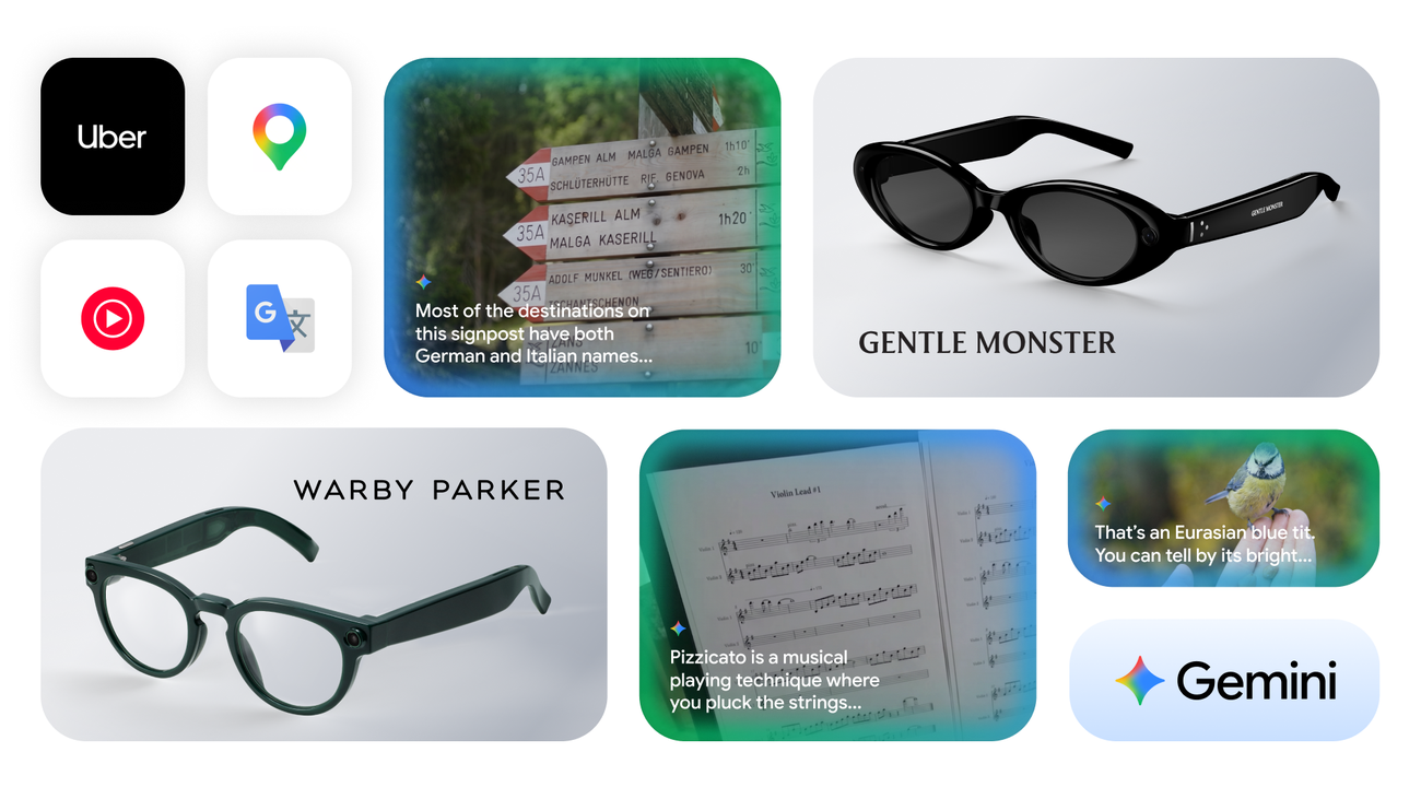 Google đang định nghĩa intelligent eyewear như thiết bị heads-up, hands-free gắn Gemini vào các việc diễn ra ngay trước mắt người dùng