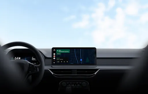 Ảnh: Android.com, hình minh hoạ chính thức cho Android Auto.