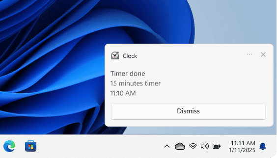 Windows 11 cho phép chỉnh từng app về banner, âm thanh và mức ưu tiên thông báo để máy bớt ồn và đỡ kéo anh em ra khỏi việc đang làm. Ảnh: Microsoft Support