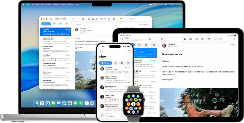 Ảnh chụp từ Apple Support: Gallery view trong Finder hiển thị preview lớn hơn để lướt ảnh, PDF và file tải về nhanh hơn.