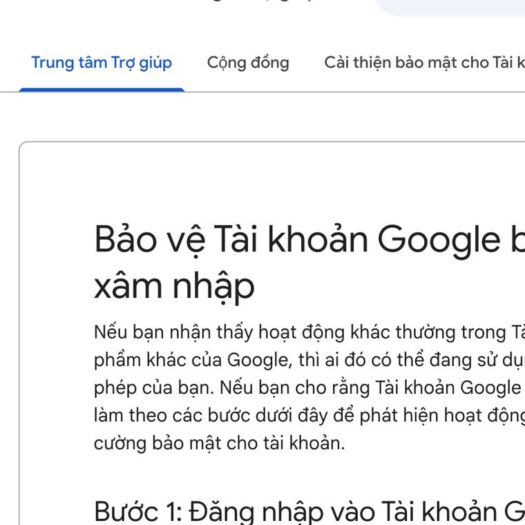 Ảnh chụp từ Google Account Help: trang xem lại hoạt động bảo mật, thiết bị đang đăng nhập và các bước xử lý khi cần siết lại quyền truy cập Tài khoản Google. Ảnh: Google Help