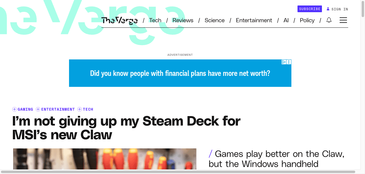 Ảnh: The Verge đánh giá Claw chơi game tốt hơn Steam Deck ở nhiều tình huống, nhưng không đáng để ai cũng nâng cấp.