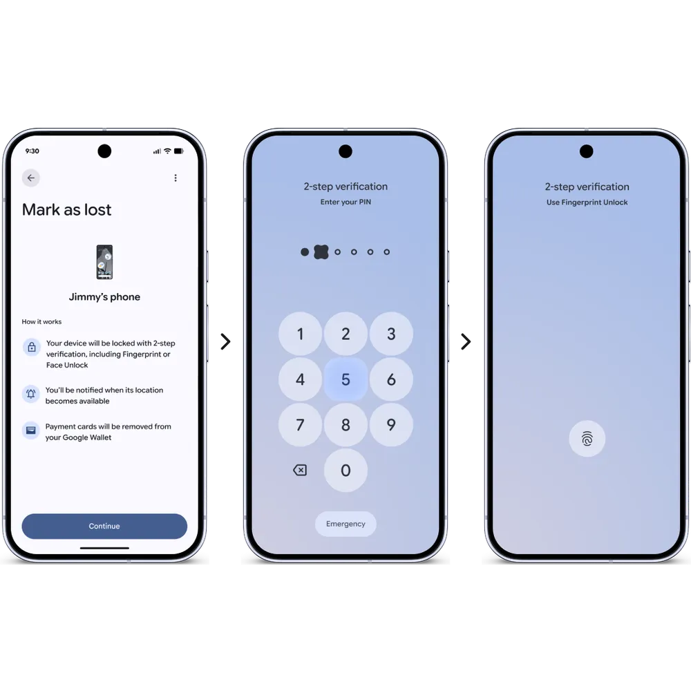 Android 17 bổ sung khả năng siết khóa máy tốt hơn khi người dùng đánh dấu thiết bị là bị mất. Ảnh: Google
