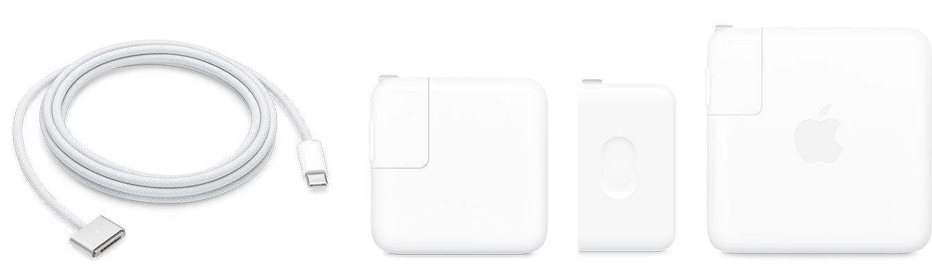 Một trong những kiểu bộ sạc USB-C Apple khuyên dùng cho MacBook Air đời mới là adapter 35W hai cổng đi cùng cáp phù hợp. Ảnh: Apple Support