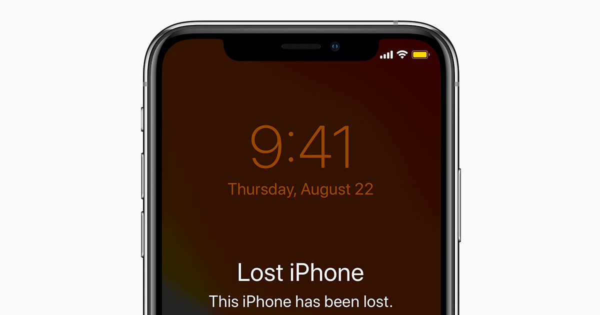 Apple hiển thị trạng thái Lost iPhone để nhấn mạnh việc bật Lost Mode càng sớm càng tốt. Ảnh: Apple Support