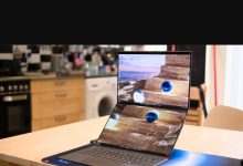 Zenbook DUO 2026 ảnh hands-on chế độ hai màn hình