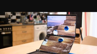Zenbook DUO 2026 ảnh hands-on chế độ hai màn hình