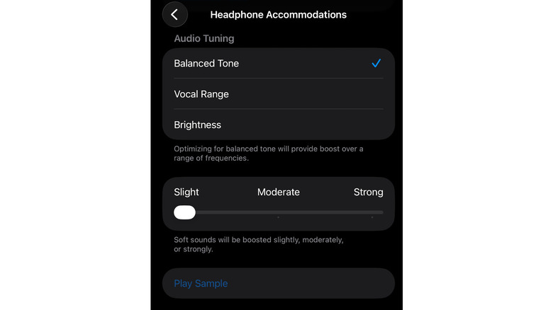 Ảnh chụp Headphone Accommodations trên iPhone — Ảnh: Mariella Moon (Apple)/Engadget