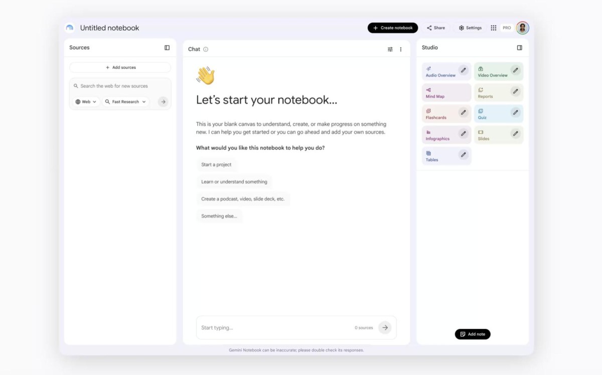 Giao diện Gemini Notebook minh hoạ tính năng Expert Intelligence