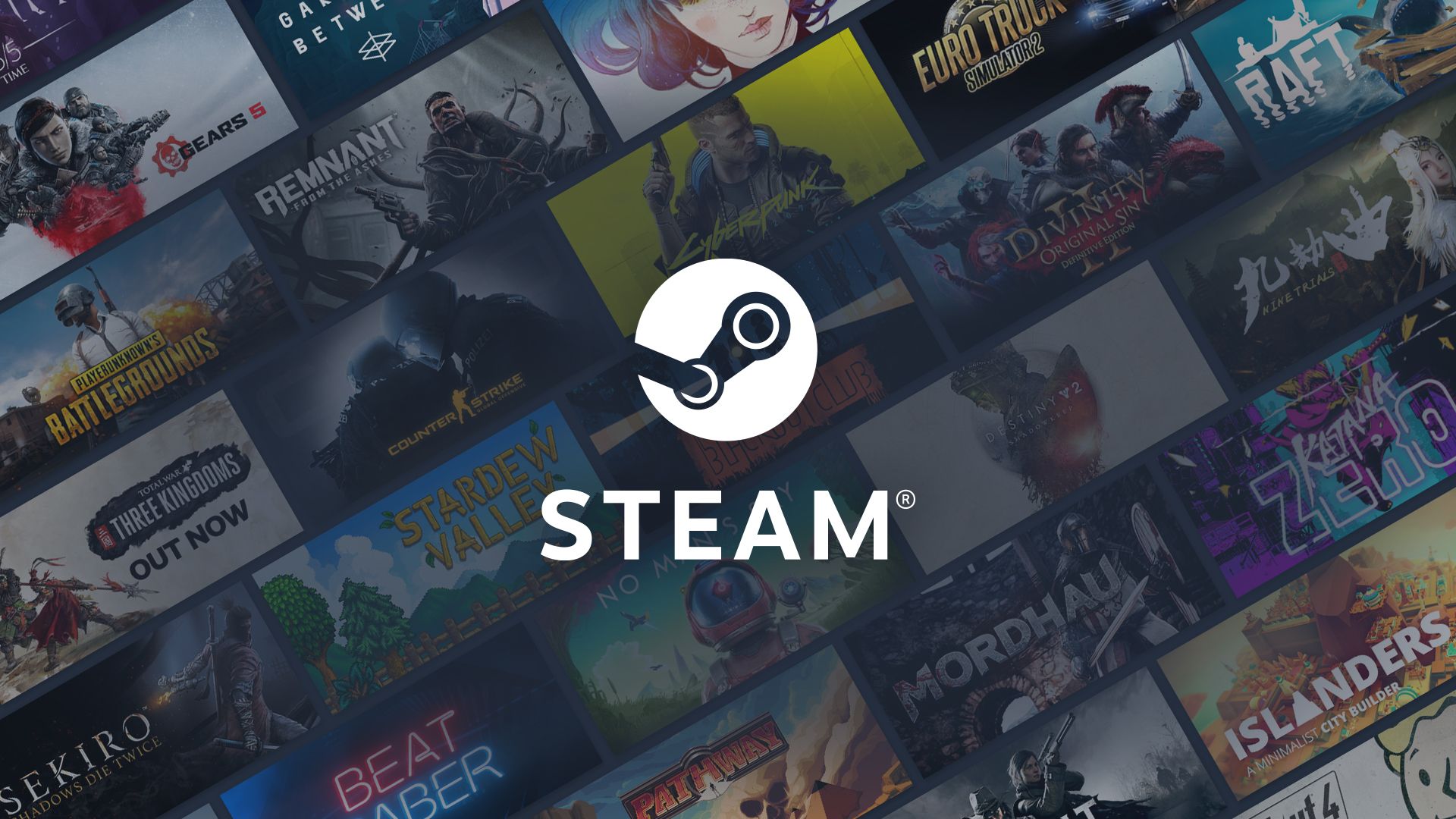 Ảnh bìa Steam đại diện cho các trò chơi và dịch vụ của Valve.