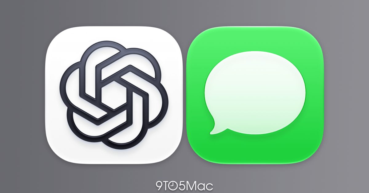ChatGPT trên Mac được tích hợp với Apple Messages để đọc, tìm kiếm và soạn tin nhắn. Ảnh: 9to5Mac.