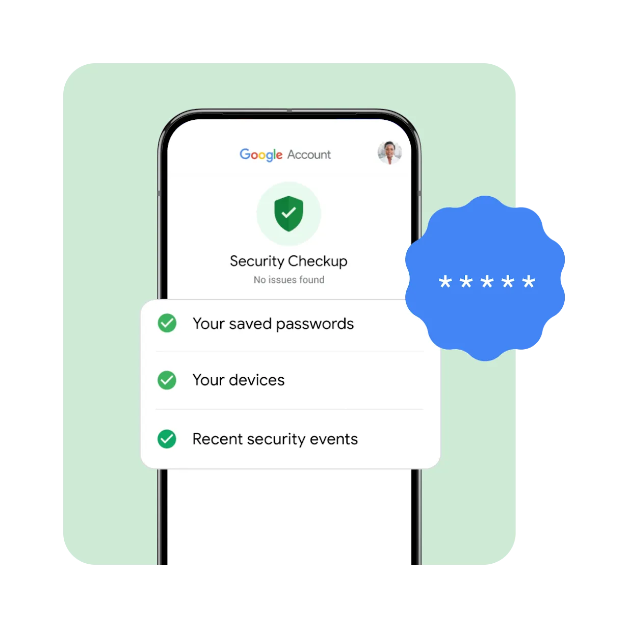 Ảnh: Android.com, hình minh hoạ chính thức về thiết bị Android và bảo mật tài khoản.