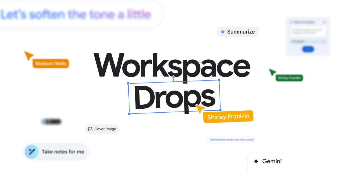 Ảnh: Google Blog - hệ Google Workspace kết nối với Gemini rất tiện, nhưng nên nối theo đúng đầu việc thay vì bật tràn lan.