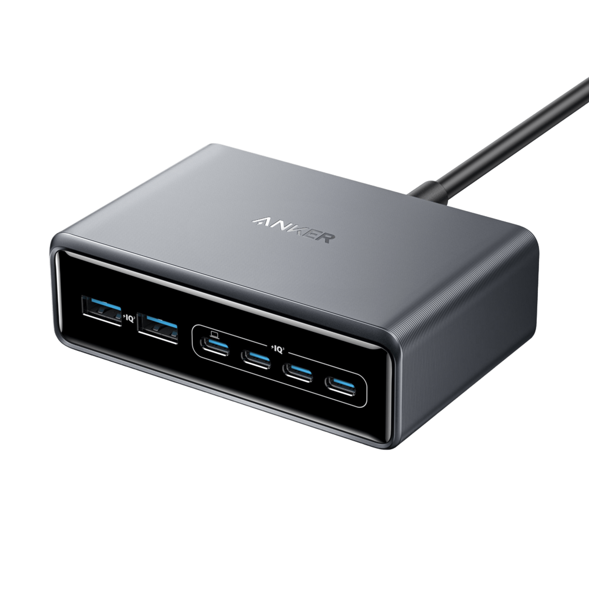 Anker Prime Charger 200W 6 cổng là ví dụ điển hình cho nhóm sạc GaN đa cổng thiên về sạc nhiều thiết bị cùng lúc. Ảnh: Anker