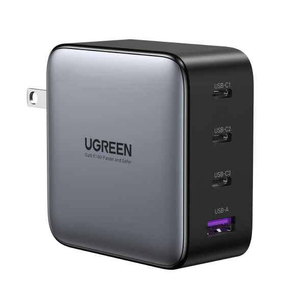 UGREEN Nexode 100W đại diện cho nhóm sạc GaN gọn hơn, đủ sức nuôi laptop mỏng nhẹ và vài thiết bị cá nhân trong một cục sạc duy nhất. Ảnh: UGREEN