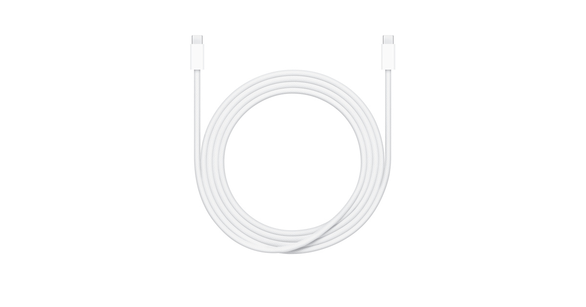 Cáp Apple 240W USB-C Charge Cable là ví dụ rất rõ cho nhóm cáp ưu tiên sạc mạnh, nhưng anh em vẫn phải nhìn kỹ phần tốc độ dữ liệu trước khi mua. Ảnh: Apple