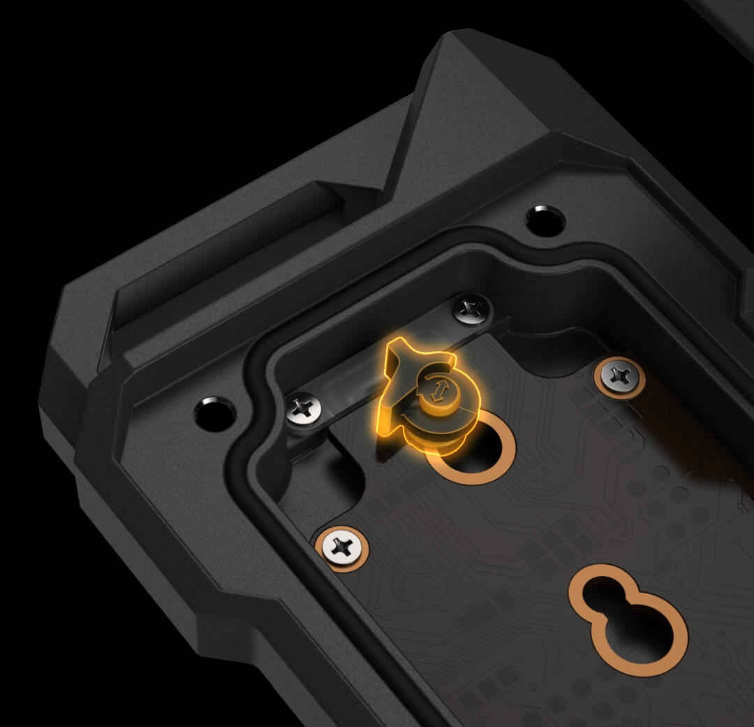 Ảnh ASUS: cơ chế Q-Latch trên TUF Gaming A2 giúp thay SSD dễ hơn, phù hợp người muốn tự ráp và nâng cấp theo thời gian
