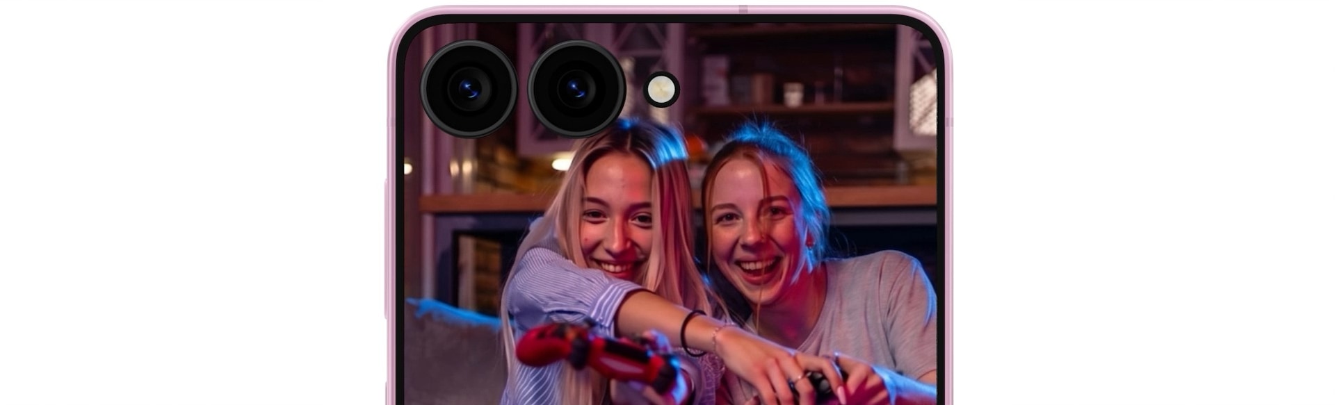 Cụm camera sau và mặt lưng của Galaxy Z Flip8 trên ảnh chính thức. Ảnh: Samsung Việt Nam