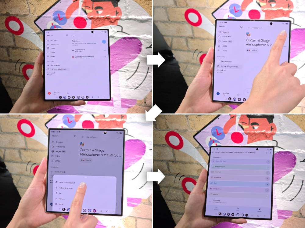 Samsung nhấn rất mạnh vào điểm mới lớn nhất của Galaxy Z Fold8: tỷ lệ màn hình và hình dáng máy đã khác hẳn công thức Fold cũ. Ảnh: Samsung.