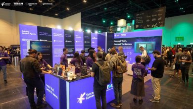 Gian trưng bày Tencent Games Central Tech với khách tham quan tại Gamescom
