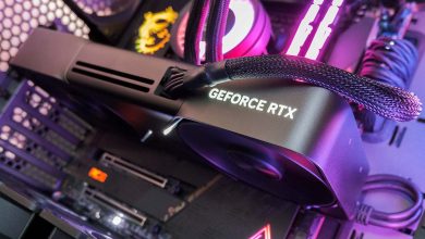 Nvidia GeForce RTX 5090 Founders Edition lit up