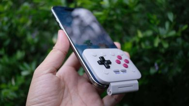 8BitDo FlipPad gắn với iPhone Air