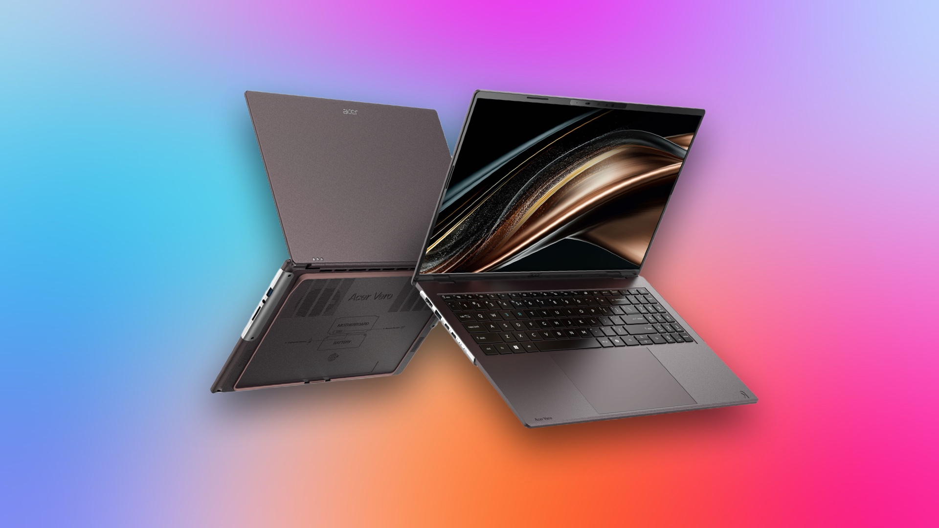 Laptop Acer Vero 16 thế hệ mới với thiết kế vỏ nhôm tái chế và cấu trúc dễ sửa chữa