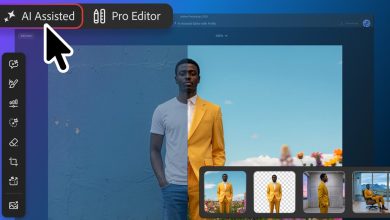 Giao diện AI Assisted Editor trên Adobe Photoshop beta