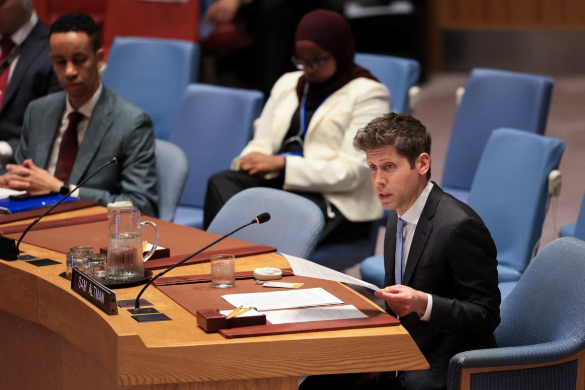 Sam Altman tham dự phiên họp Hội đồng Bảo an Liên Hợp Quốc về trí tuệ nhân tạo ngày 23/9/2026.