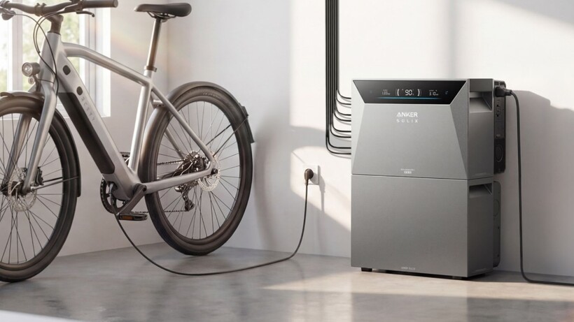 Anker SOLIX Solarbank 4 Pro lắp đặt thực tế ngoài trời