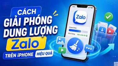 Giải phóng dung lượng Zalo trên iPhone
