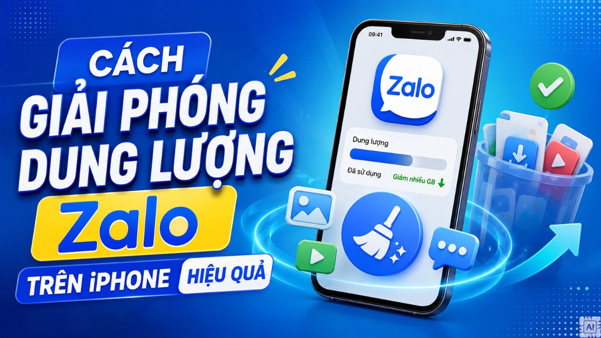 Giải phóng dung lượng Zalo trên iPhone