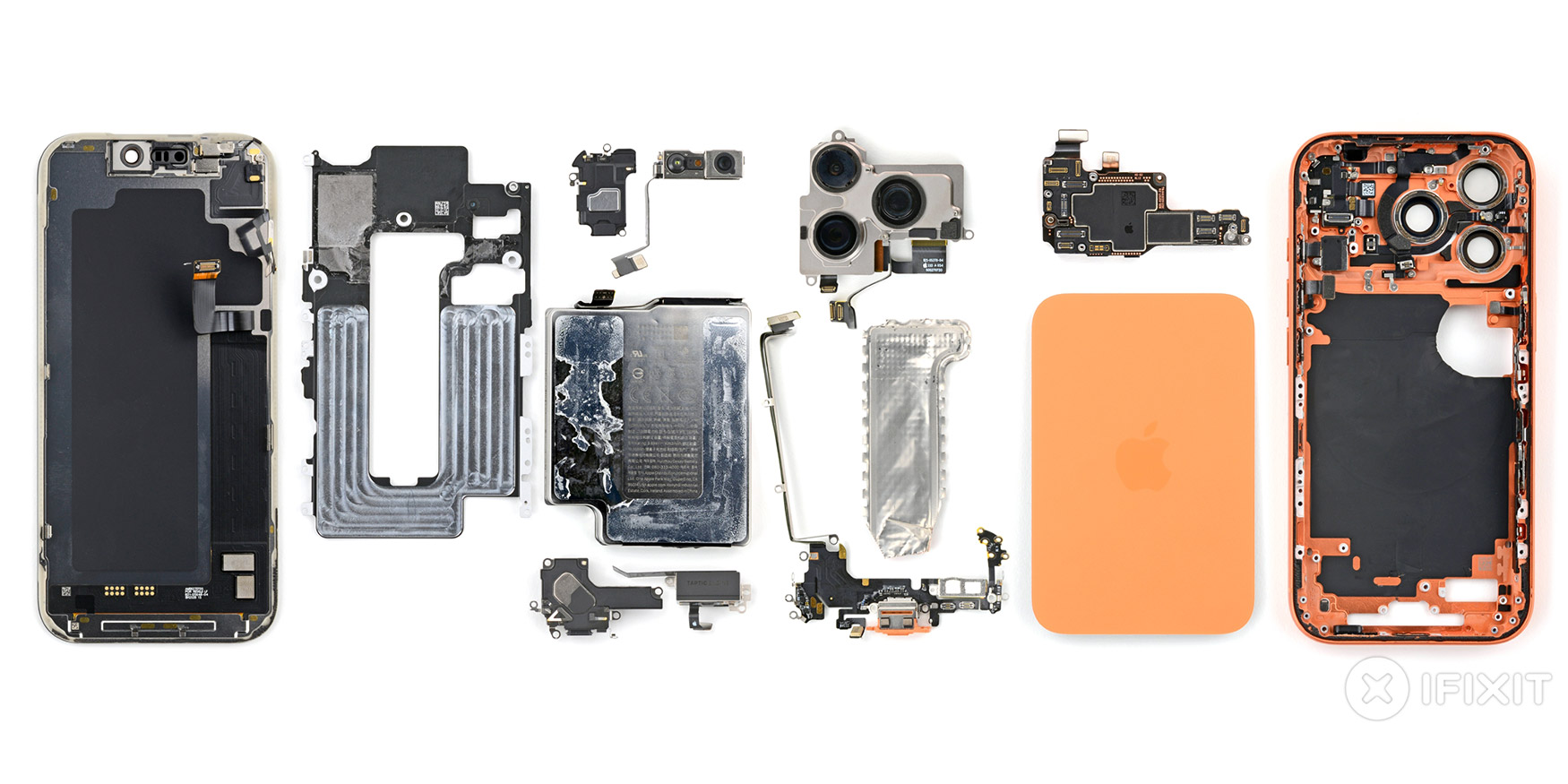 Bảng mạch và các linh kiện phần cứng bên trong iPhone 17 Pro