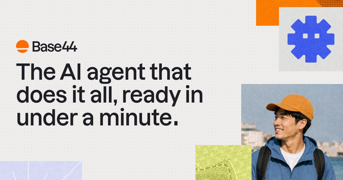 Trang giới thiệu Base44 Superagent