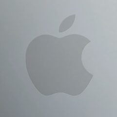 Biểu tượng Apple trên nền tối liên quan đến đợt phát hành bản vá bảo mật khẩn cấp