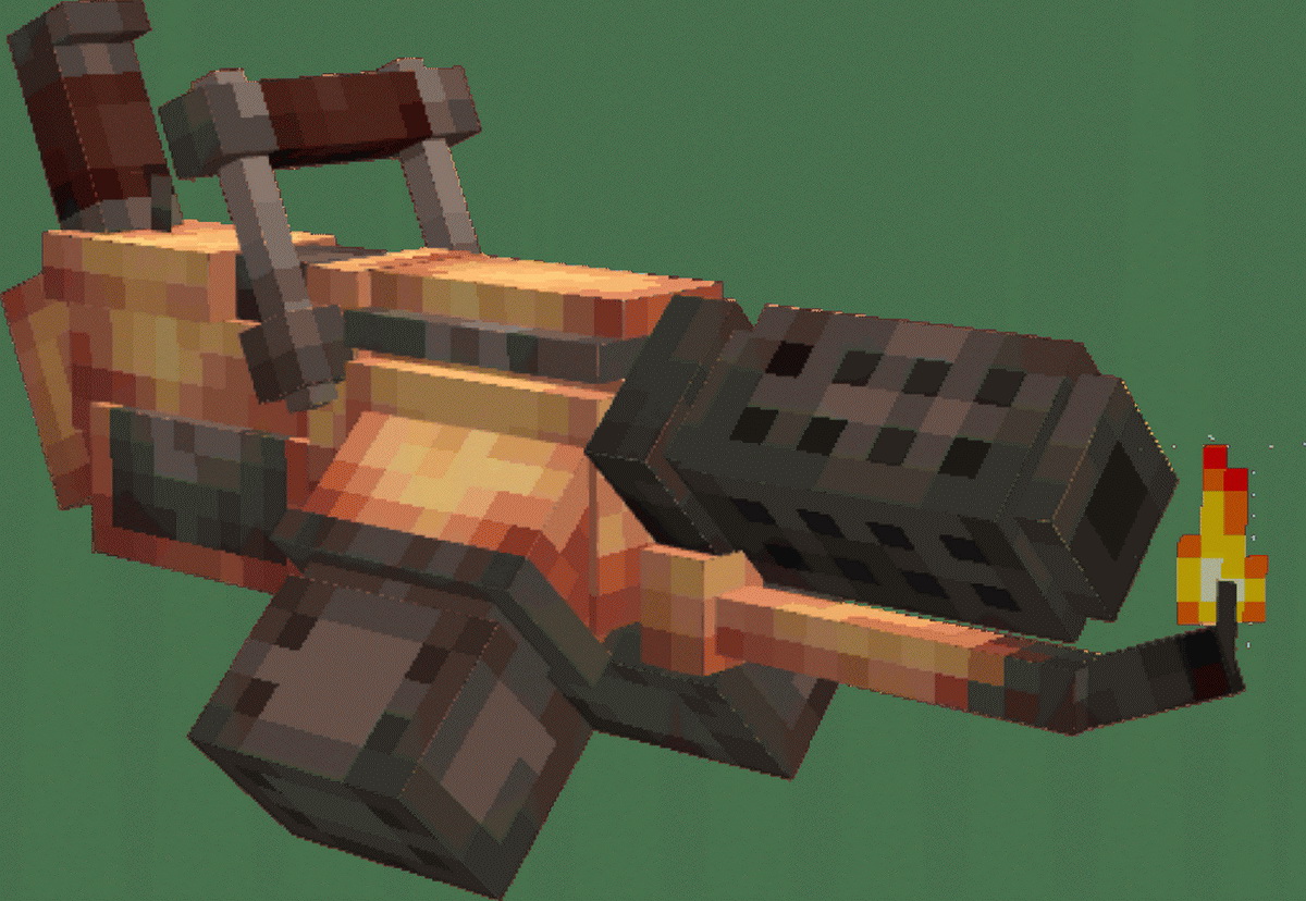 Vũ khí hạng nặng phong cách Minecraft