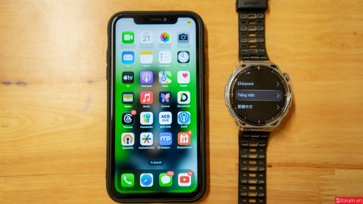 Thao tác kết nối Amazfit Balance 3 trong ứng dụng Zepp