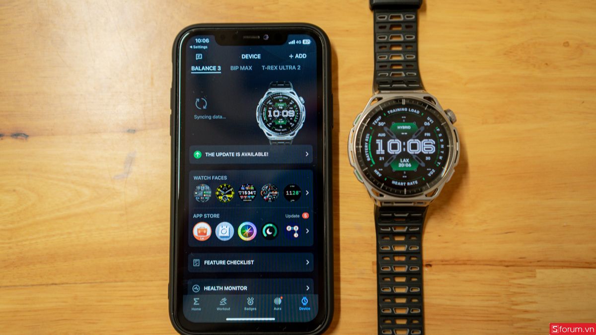 Thao tác kết nối Amazfit Balance 3 trong ứng dụng Zepp
