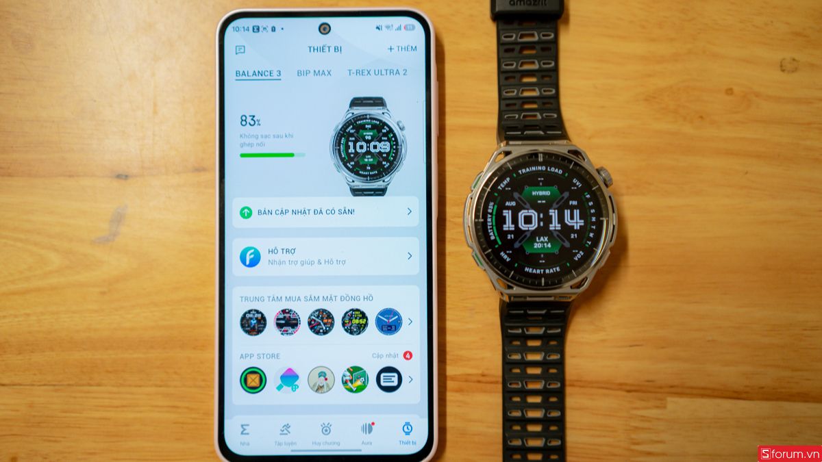 Thao tác kết nối Amazfit Balance 3 trong ứng dụng Zepp