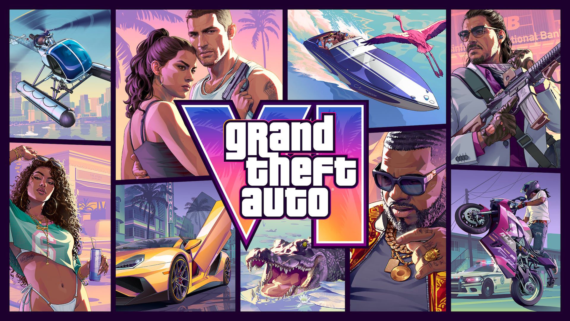 Artwork chính thức Grand Theft Auto VI